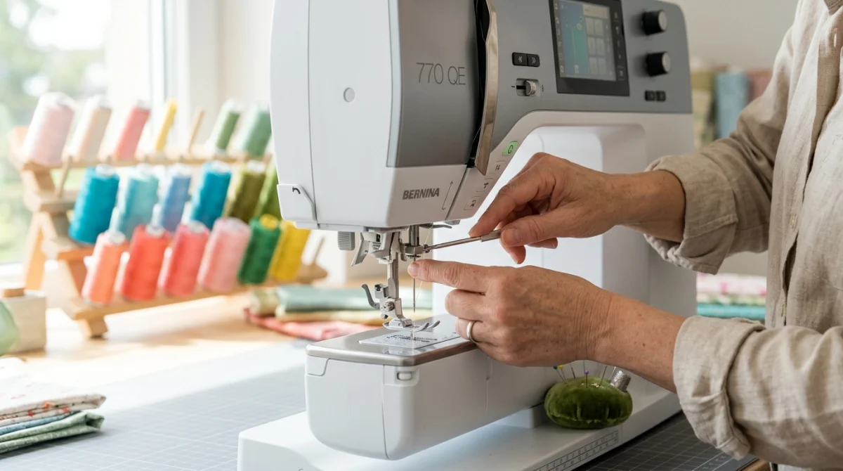 pourquoi ma machine à coudre saute des points