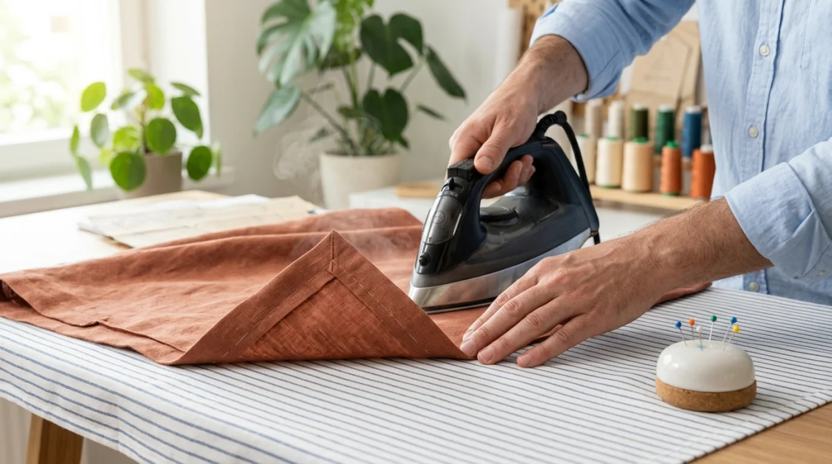 comment coudre un coin de nappe