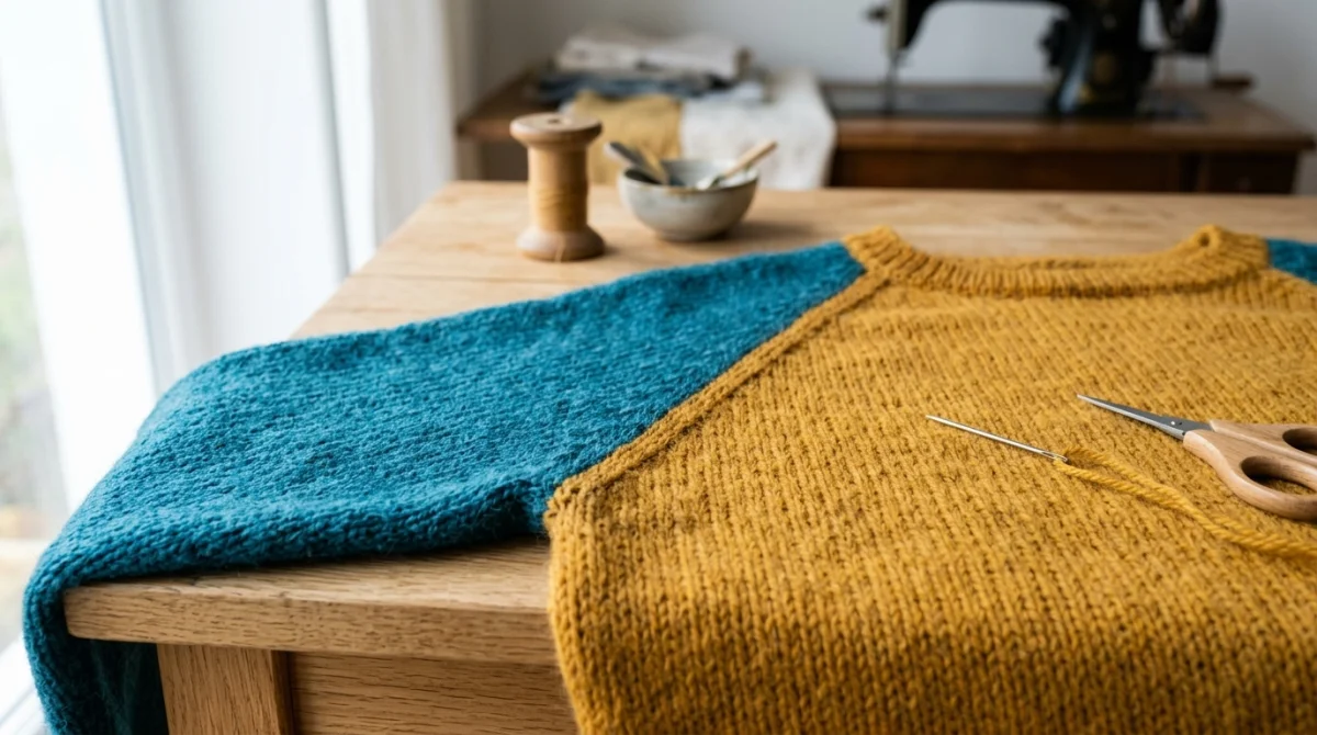 comment coudre des manches raglan tricot