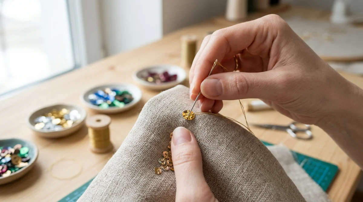 comment coudre des sequins