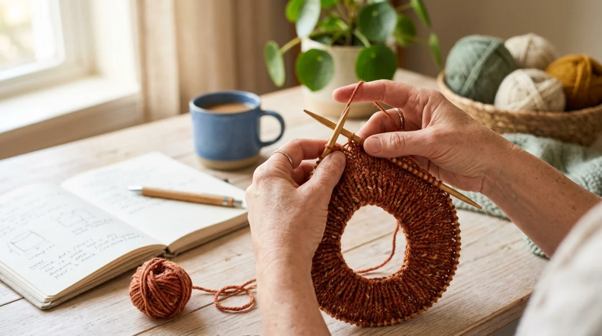 comment tricoter un col rond sans couture