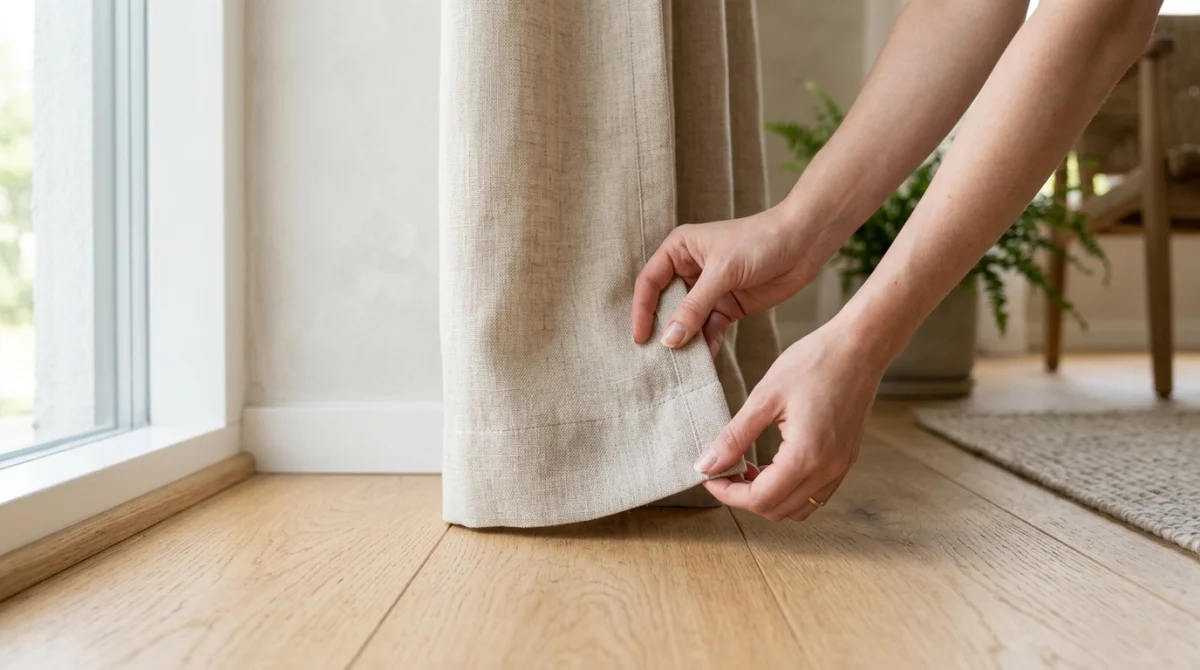 comment raccourcir un rideau sans couture